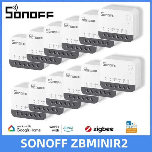 SONOFF ZBMINIR2 Extreme Zigbee Smart Switch 1-10PCS Detach Relay Remote Group Control via eWeLink Support Zigbee 3.0 Gateway