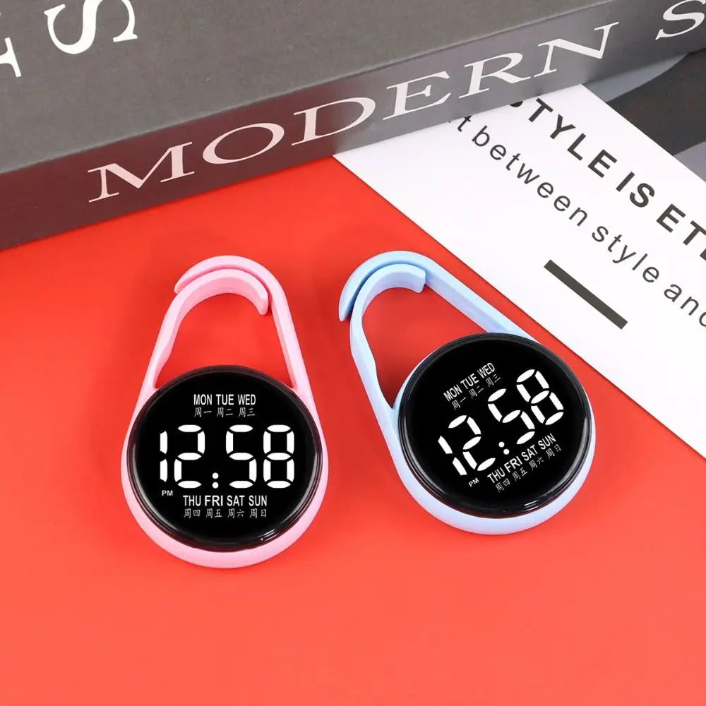 LED Electronic Hanging Watch Portable Digital Display Pocket Watch Pocket Style Waterproof Luminous Pocket Watch
