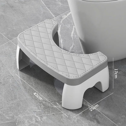 1 Pcs Anti-Slip Toilet Stool Thickened Bathroom Footstool Ergonomic Potty Step Helper Under Desk Footrest for Adults Kids