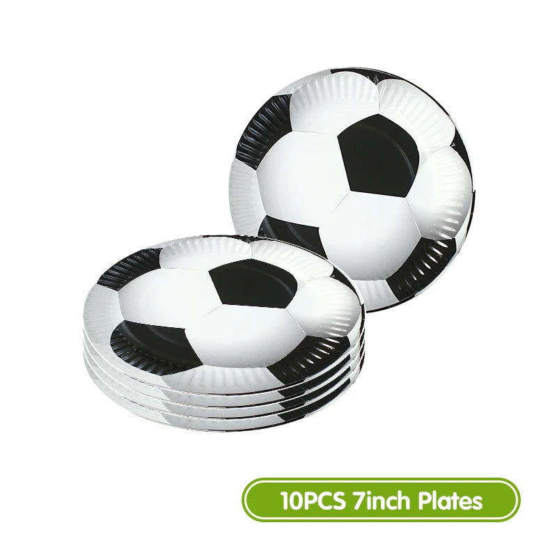 Football Birthday Decoration Party Supplies Tableware Balloons Set Candy Gift Boxes Football Birthday Gifts Kids Birthday Favors