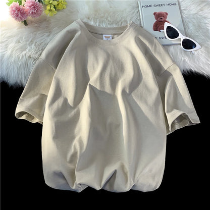 Summer 100% Cotton T Shirts,Short Sleeve Crew Neck Tops,Oversize Tee,Soft T Shirt for Women