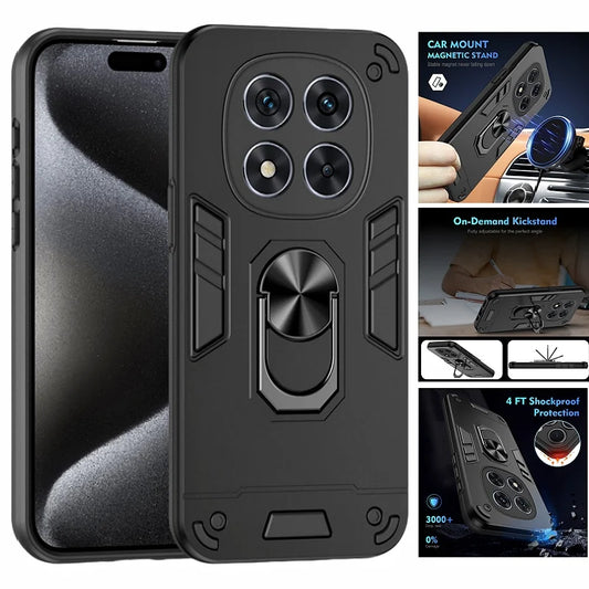 Shockproof Armor Funda For Xiaomi Redmi Note 14 Pro 5G 4G Case Magnetic Holder Ring Case For Redmy Note14 Note14pro Plus 5G Capa