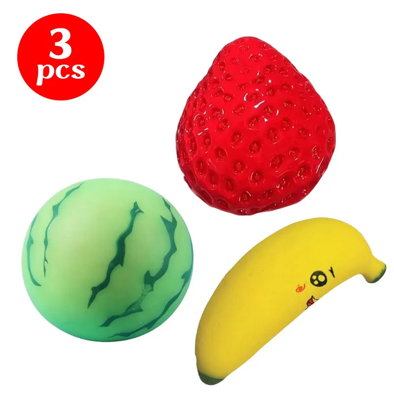 Soft Squishy Toy Cute Fruits Vegetable Squeeze Toys Eggplant Carrot Cucumber Watermelon Simulation Fidget Toy Anxiety Relief Toy