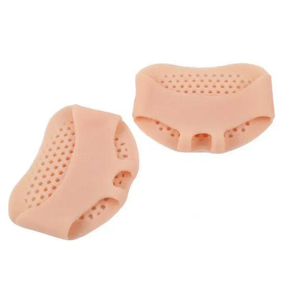 1 Pair Silicone Forefoot Pad Metatarsal Cushion Toe Separator Pain Relief Non-slip Pads Honeycomb Orthotics Foot Massage Insoles