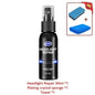 Scratch remover for repairing headlights, polishing agent for car headlights, polishing solution for repairing headlights