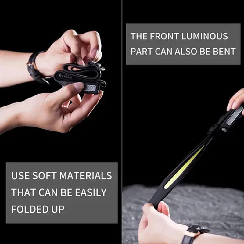 1~5Pack Headlamp USB Rechargeable LED Sensor Flashlight XPE+COB Torch Camping Waterproof Headlight for Fishing Lantern