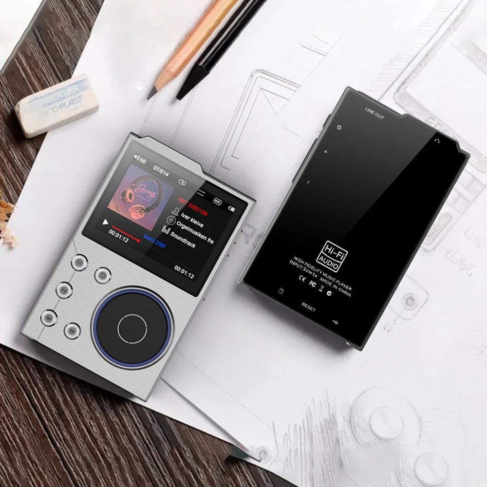 Hi-Fi Digital Audio MP3 Player Lossless DSD High Definition Portable MP3 Music Player Built-in 16GB Walkman Supports 20 Language