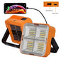 Solar outdoor lamp household waterproof glare large-capacity portable lamp high-power rechargeable magnetic emergency lamp