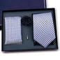 Elegant Ties For Men Classic Paisly Neck Tie Pocket Square Brooch Set With Gift Box Mens Business Wedding Suit Accessories