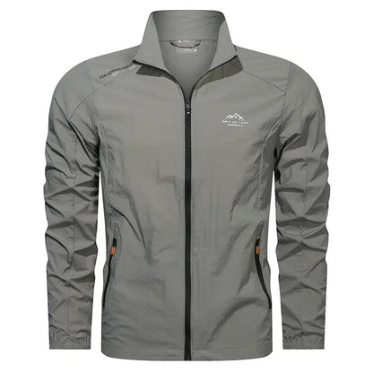 UPF100+ Men Summer Windbreaker Zip Pockets Uv Sun Protection Jackets Breathable Ultra-light Clothes Outdoor Skin Thin Coats Camp