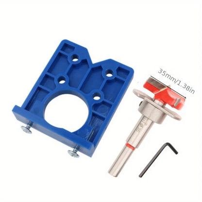 35mm Concealed Hinge Boring Jig Wood Furniture Door Cabinets Hinge Installation Tool Hinge Hole Drilling Guide For Carpentry ABS