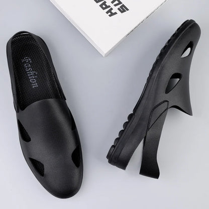 New summer general Doudou men's shoes outdoor lazy one-pedal men's daily casual leather shoes driving shoes