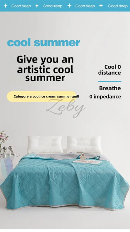 Grade A Cooling Summer Blanket for Bed Soft Breathable King Summer Quilt Queen Air Condition Comforter Lightweight Cool Duvet