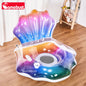Camebust Shell-shaped Outdoor Inflatable Air Sofa Foldable Camping Lounge Chair with Mesh Bottom Design for Comfortable Seating