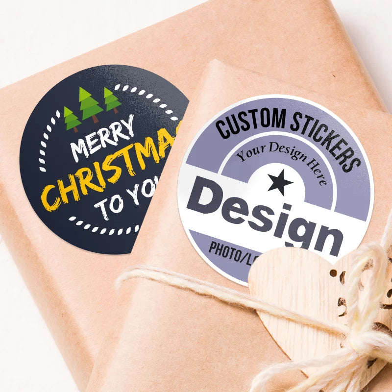 Tailor-Made Logo/Photo Stickers | Brand Customization Matte Labels | High-Res Printing with Scratch & Water Resistant Coating