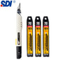SDI 9mm Anti-Shaking Utility Knife 30-Degree Angle Sharp Black Steel Blades Box Cutter Auto Lock Professional Craft DIY Opener