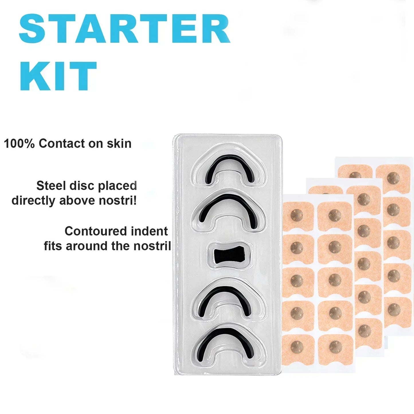 2026Anti-Snoring Nasal Strips Kit Magnetic Nose Strips for Nasal Breathing Dilators Sports Air Improvement And Better Sleeping