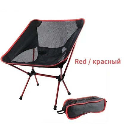 Folding Camping Chair Travel Ultralight Beach Accessories Playa Fishing Lightweight Portable Outdoor Foldable Furniture