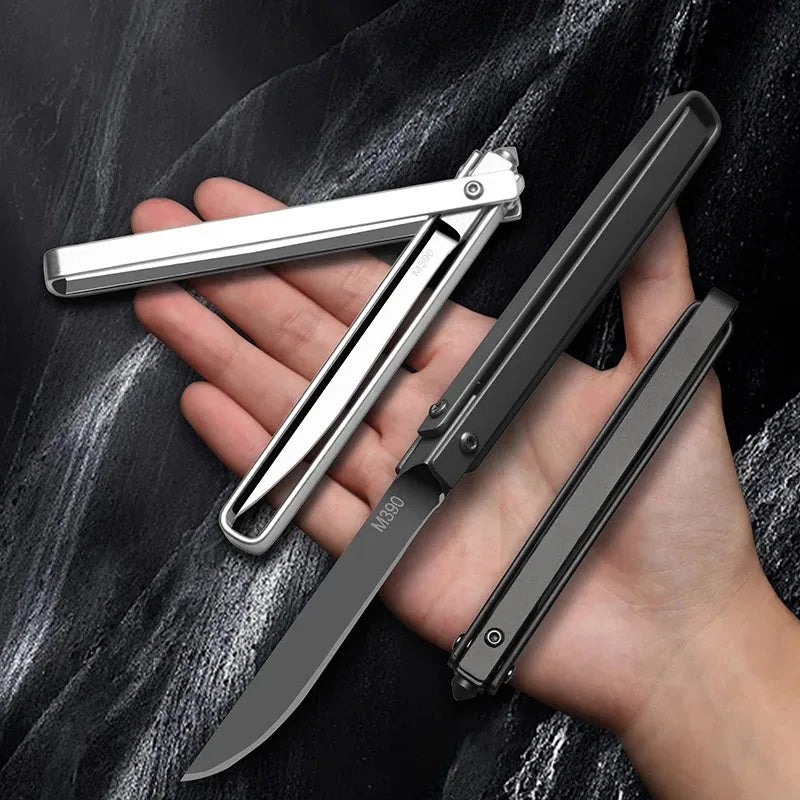 M390 Mechanical Folding Knife - Multi-Function Portable Chef Knife Kitchen Fruit Knife, Camping & Everyday Carry