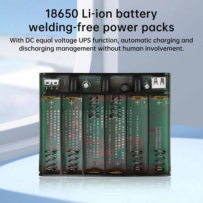 5V9V12V Output Power Bank Box for Cellphone Power Storage Case Tablet Modem 6 x 18650 Battery UPS Uninterrupted Power Supply New