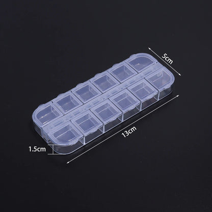 1 Pc Plastic Jewelry Box 5-28 Compartment Slot Organizer Storage Beads Container Adjustable Jewelry Storage Box Rectangle Case