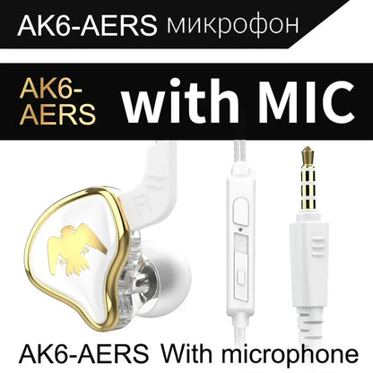 QKZ CK5 FiLe Wired Earphone Professional Gaming And Sports Noise Cancelling Headphones with Microphone HiFi Music Earphone