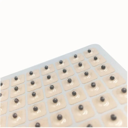 600Pcs Natural Cowherb Seed Ear Stickers Auriculotherapy Acupressure Massage Therapy Meridian Relief Sleep Support Vision Care