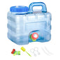 7.5/10/15L Camping Water Container Portable Pure Water Tanks Food Grade Large-Capacity with Faucet Outdoor Supplies