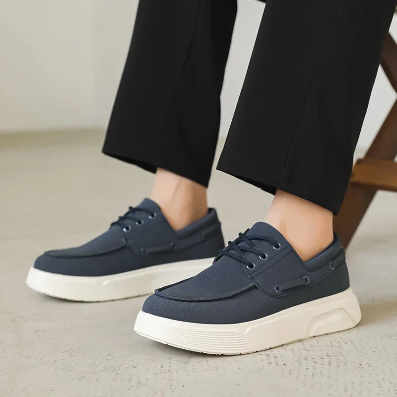 Summer Men's Loafers Comfortable Platform Casual Shoes For Men Moccasins Breathable Slip-on Designer Shoes Man Flat Office Shoes