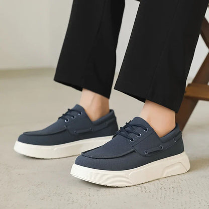 Summer Men's Loafers Comfortable Platform Casual Shoes For Men Moccasins Breathable Slip-on Designer Shoes Man Flat Office Shoes