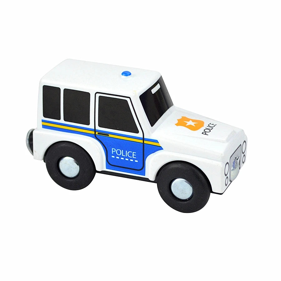 Wooden Magnetic Train Car Locomotive Toy Wood Railway Car Accessories Toys for Kids Gifts Fit Wood Biro themes Tracks