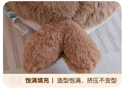 40CM Cute Seal Plush Pillow Lifelike Simulation Stuffed Sea Otter Soft Doll Animal Toy Kawaii Cartoon Blue Brown Otter Kid Gift