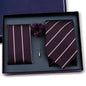 Elegant Ties For Men Classic Paisly Neck Tie Pocket Square Brooch Set With Gift Box Mens Business Wedding Suit Accessories