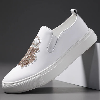 Men's Fashionable Slip-On Loafers Comfortable Soft Bottom Breathable Anti-Slip Convenient Slip-Off Men's Shoes-19051