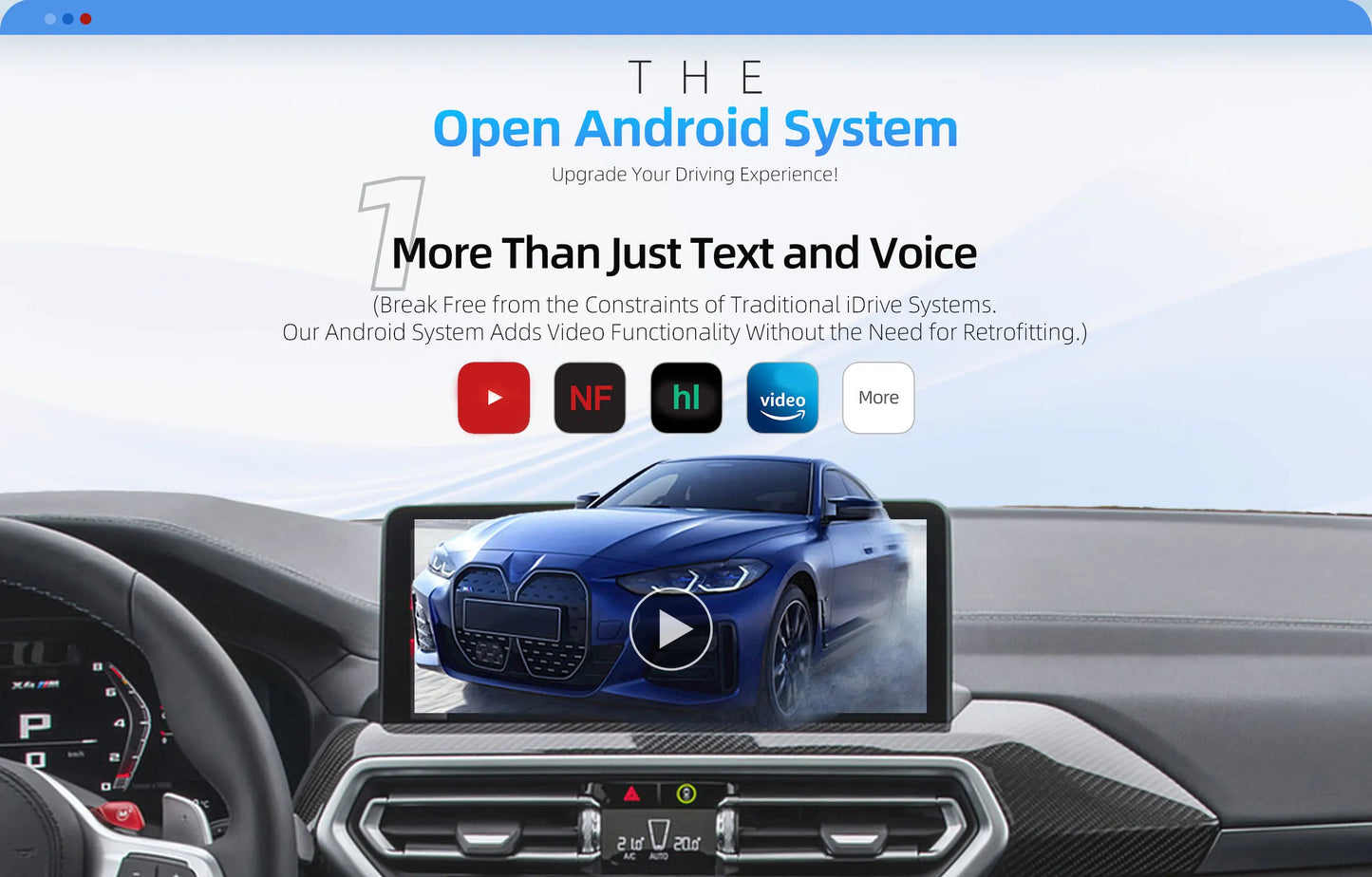 OTTOCAST i3 Carplay Ai Box Wireless CarPlay Adapter Android 13 QCM 6125 Play Store Netflix Youtube Video Box for BMW MG Hyundai