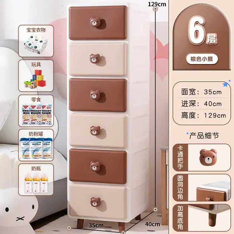 Cute Children Nightstands Nordic Pink Korean Children Nightstands Corner Cabinets Nachtkastje Kids Bedroom Furniture YN50CN