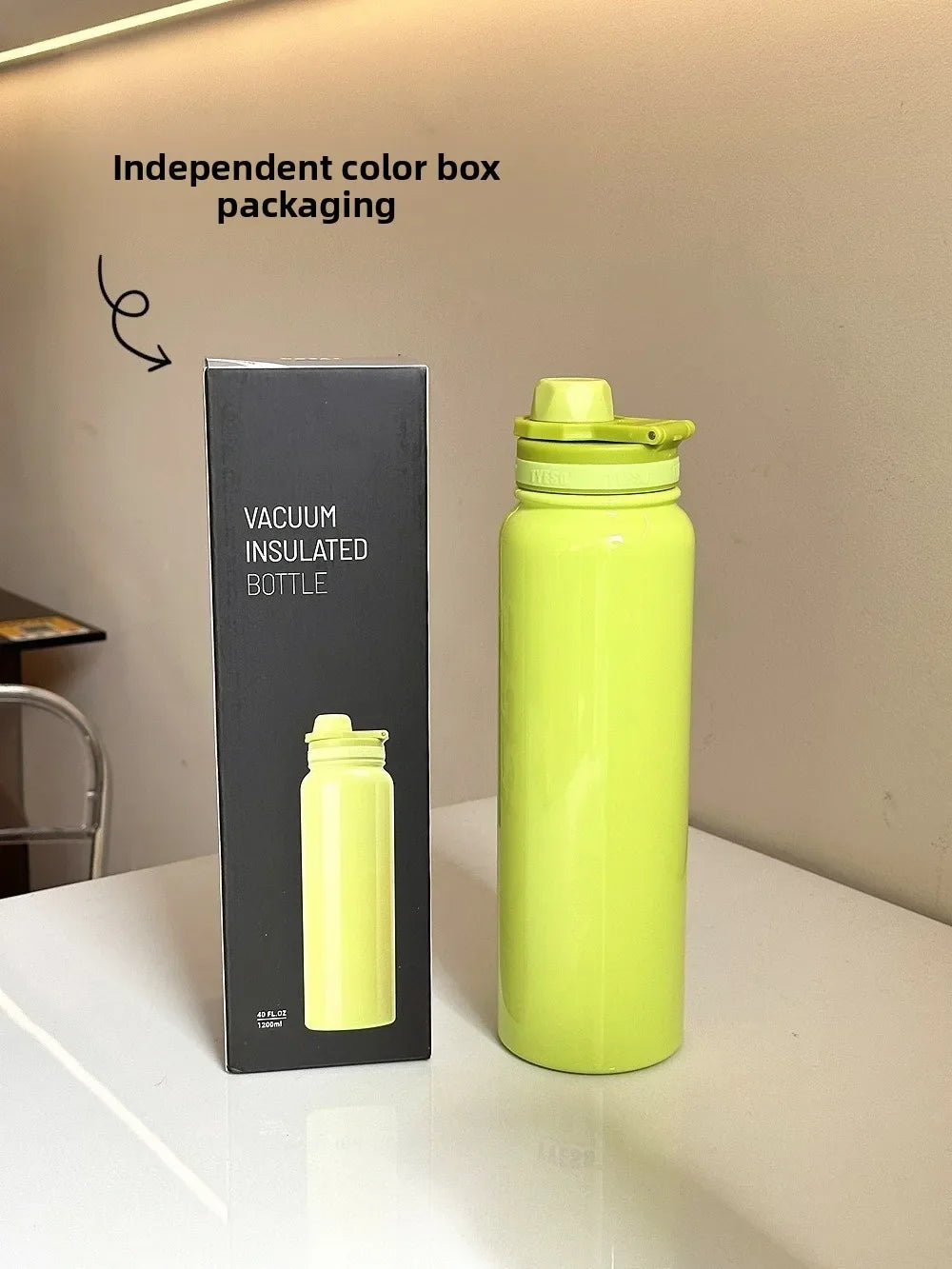 Thermos Bottle Car Insulated Flask Water Tumbler for Outdoor Sports Travel Vacuum Flasks Stainless Steel Thermal Cup