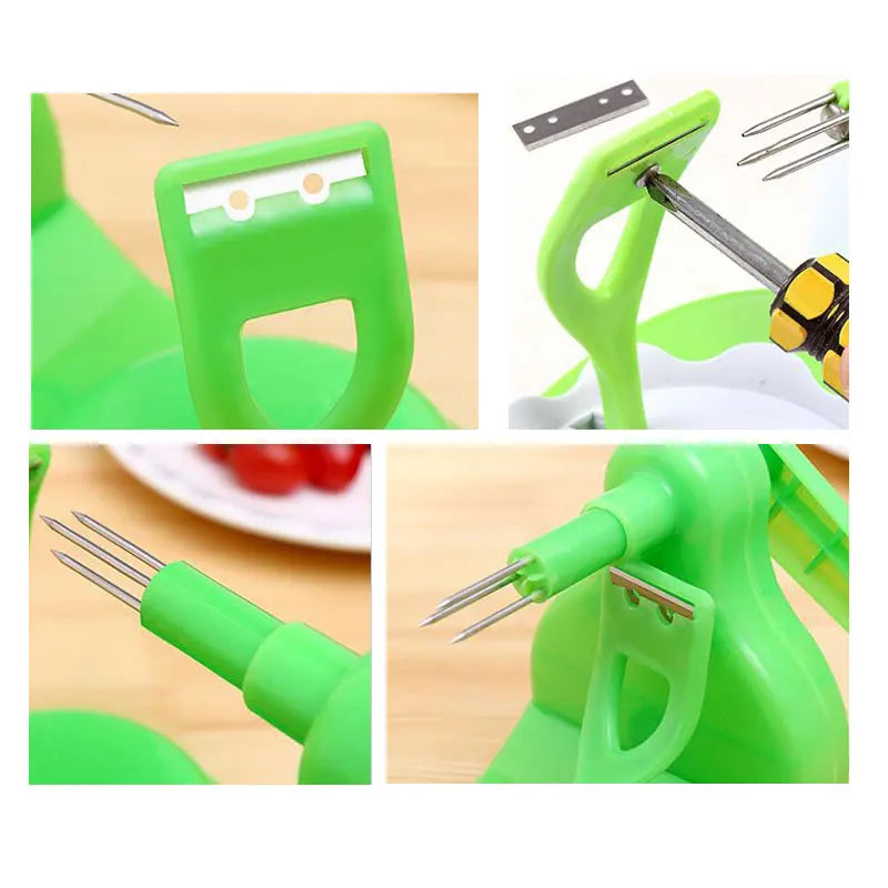 5Pcs Hand-operated Fruit  peeler Blades Replace Kit Cutter Slicer Fruit Potato