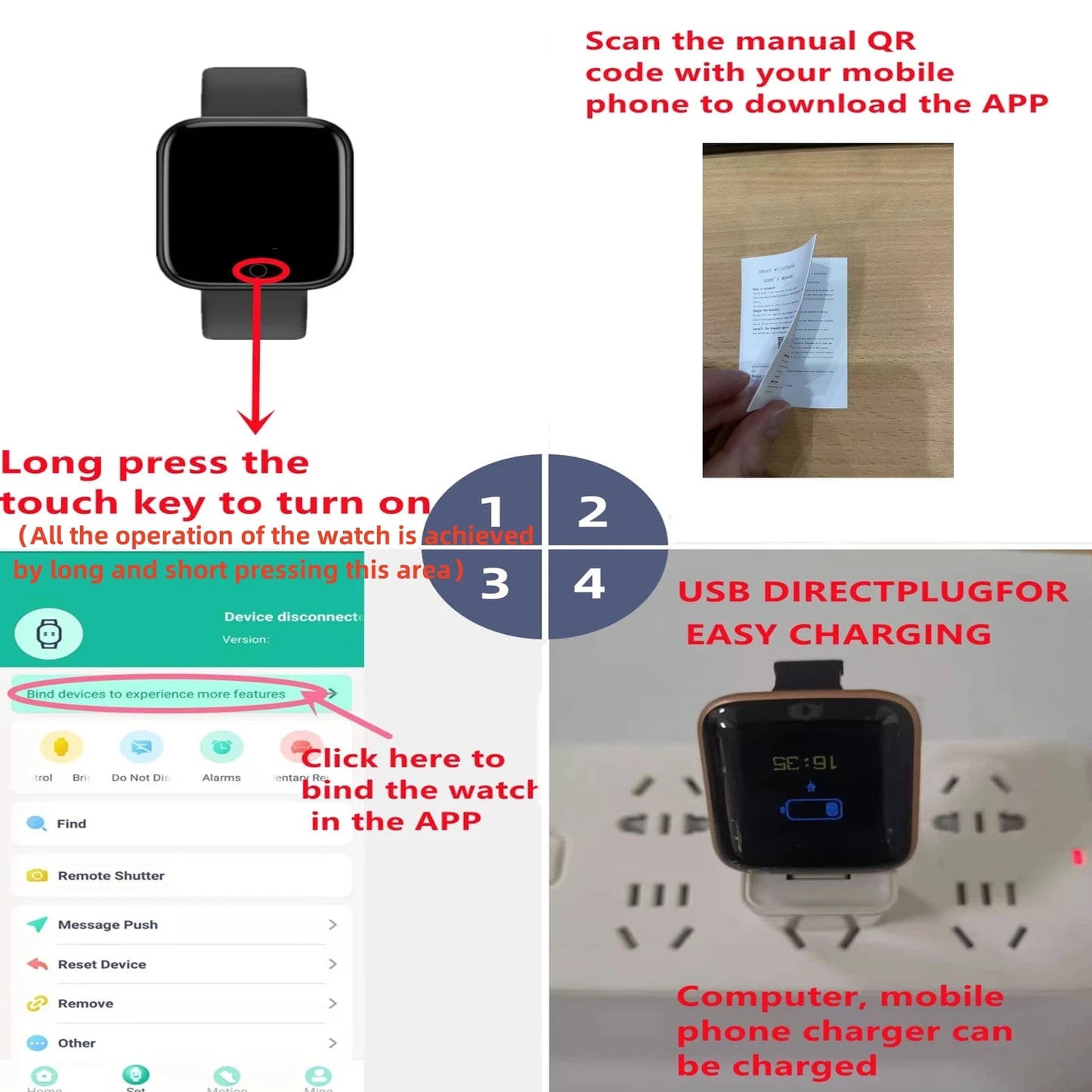 Smart Watch For Women Men Wristwatch Bluetooth Connected Phone Music Player Fitness Sport Bracelet Sleep Monitor Digital Watches