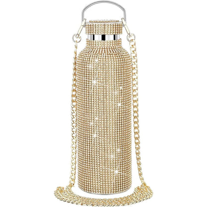 Bling Water Bottle Rhinestone, Diamond Glitter Cup, Stainless Steel Thermal Bottle, Refillable Water Bottle, Water Bottle