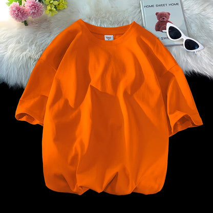 Summer 100% Cotton T Shirts,Short Sleeve Crew Neck Tops,Oversize Tee,Soft T Shirt for Women