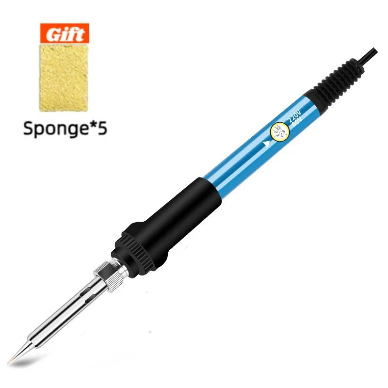 EU/US Solder Solder Iron Repair Soldering 220V/110V Electric Tool 60W Nib Heating Adjustable Welding Tin Temperature/Solder wire