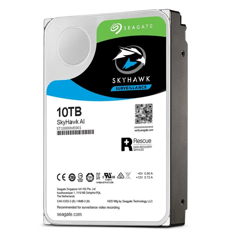 HDD New Original Seagate1TB 4TB 6TB 8TB 10TB 7200 RPM 256MB Cache SATA 6Gb/s 3.5" Internal Hard Drive ST10000VE001