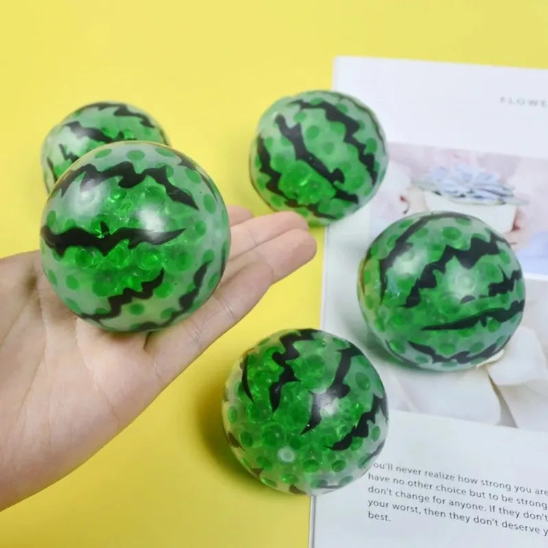 Stress Ball Soft Fidget Sensory Toy for Adults, ADHD Autism Relax, Party Favors Gifts Squishy Watermelon Squeeze Toy