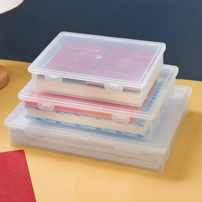Document Organizer Organized Storage Box Simplicity Certificate File Container Dust Proof A4 Organizing Box Dropshipping