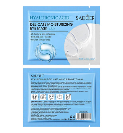 10 Pairs SADOER Crystal Collagen Eye Mask Anti Wrinkle Dark Circles Removal Eyes Bags Moisturizing Eye Patches Skin Care