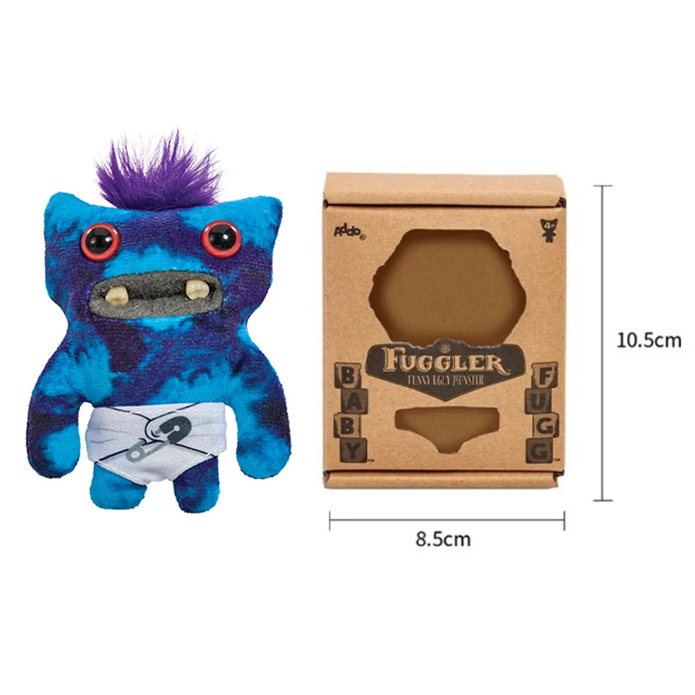 Baby Fugg Fuggler Monster Plush Doll  Original Rabid Rabbit Funny Ugly Hedge Grog Screech Wide-Eyed Teeth Monster With Box