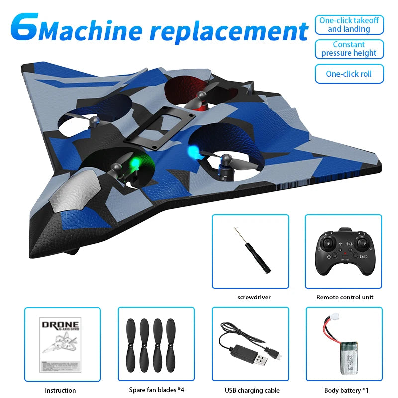 CZ36 Foam RC Aircraft Stunt Surround Upgraded Glider Can Throw Fly, Multi-person Interactive Children's Toys