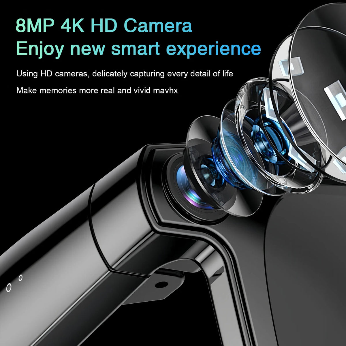 2026 New Smart Glasses Men 4K 8MP HD Camera Video Recording Language Translation ChatGPT WIFI Bluetooth Call Audio Glasses Women