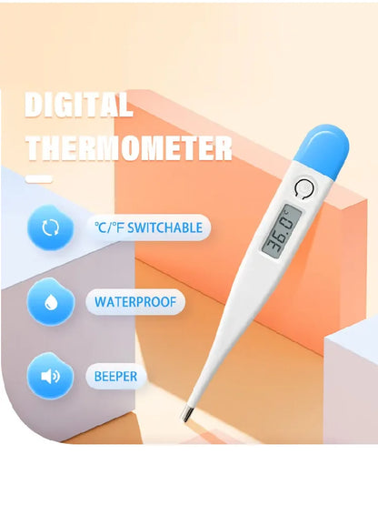 Thermometer for Fever Digital Basal Body Oral Armpit or Rectal Electronic LCD Display High-Precision Measurement Hot Sale
